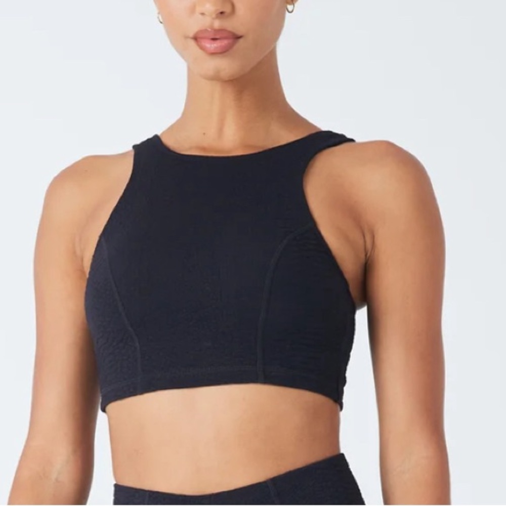 Gigi C Sports Bra Devon Top textured faux snake size XS